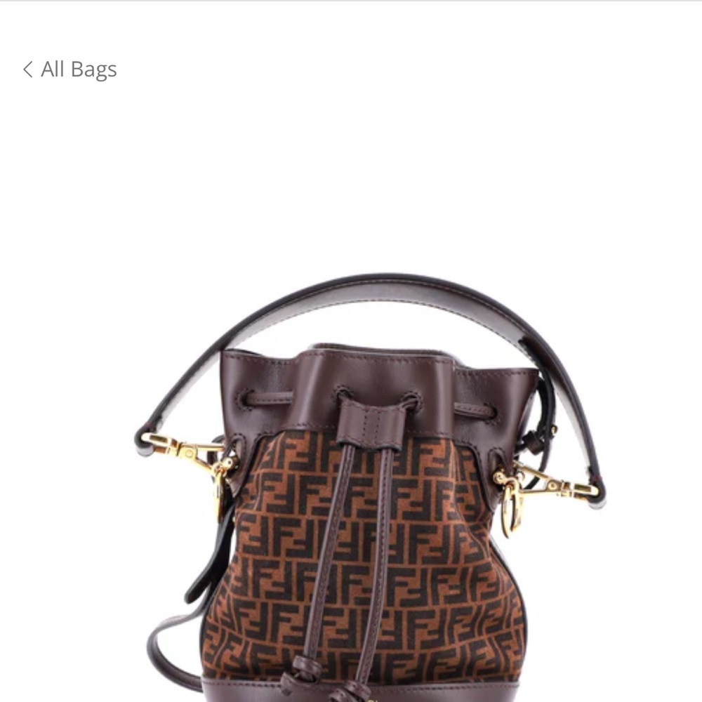 FENDI
Suede Vitello King F is Fendi Micro FF Mon Tresor Bucket Bag